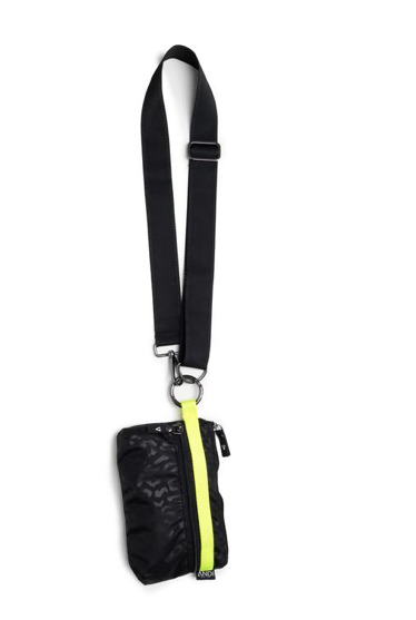 Image Title ANDI Urban Clutch - Black Leopard Pop Yellow